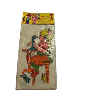 Vintage PlaySkool Happy Cuties Cartoon Novelty Sticker Set